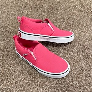 Vans Coral Pink Girls Slip-On Sneakers